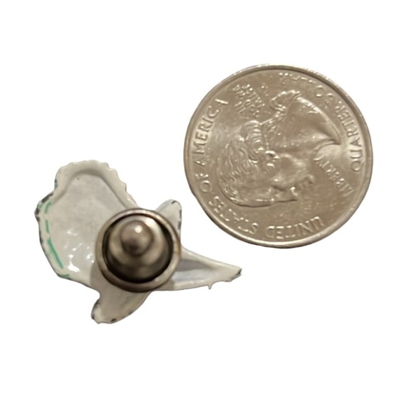 Rare Vintage Whimical Wicked Witch Halloween Enamel Lapel Pin Retro Brooch - Picture 2 of 3